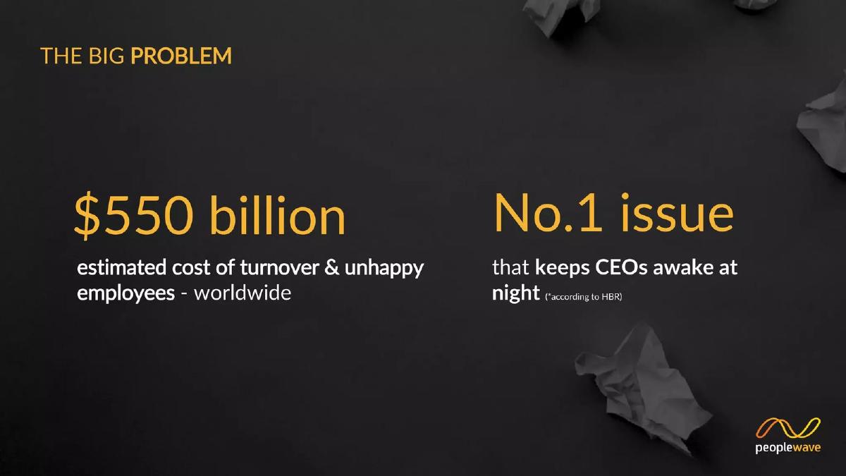 Peoplewave pitch deck slide 6 of 16