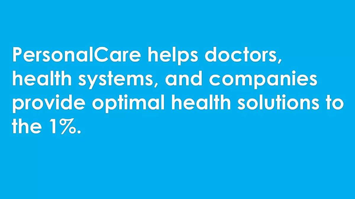 PersonalCare pitch deck slide 3 of 19
