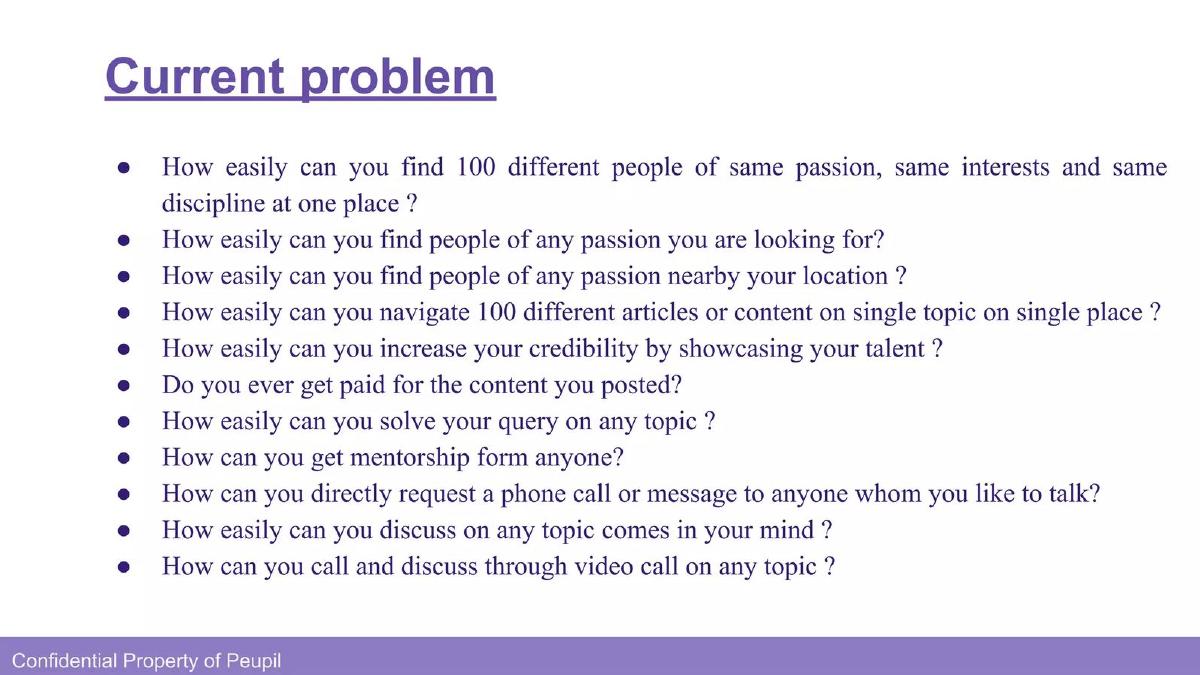 Peupil pitch deck slide 3 of 16