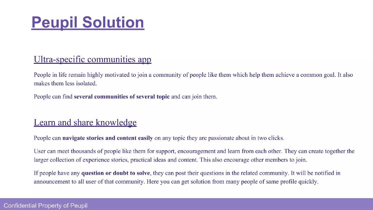 Peupil pitch deck slide 6 of 16
