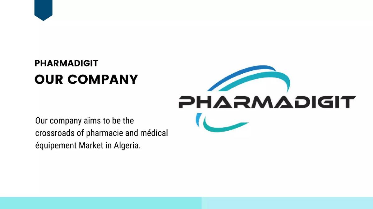 Pharmadigit pitch deck slide 3 of 24