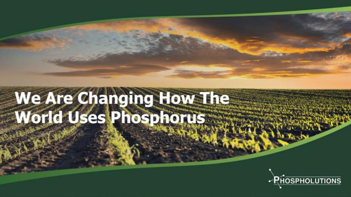 Phospholutions pitch deck slide 1 of 22