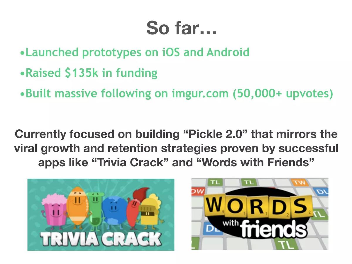 Pickle pitch deck slide 4 of 10