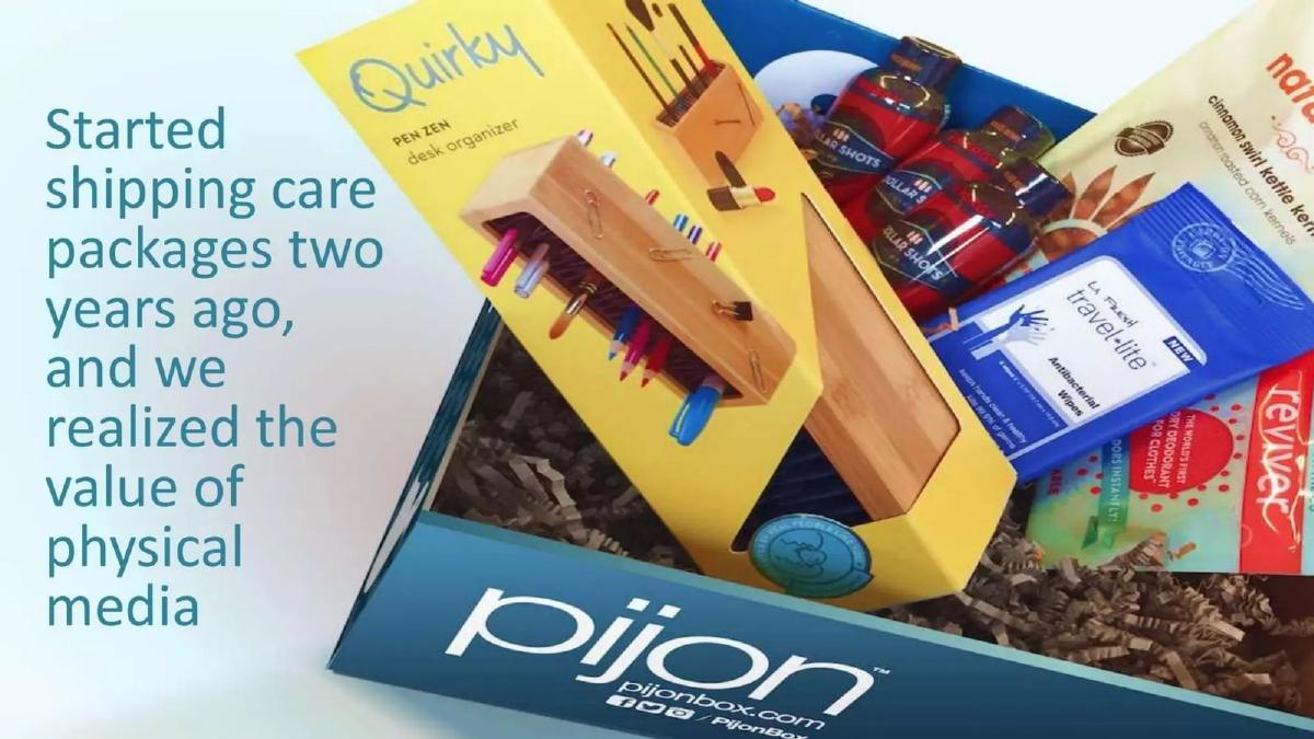 Pijon pitch deck slide 2 of 13