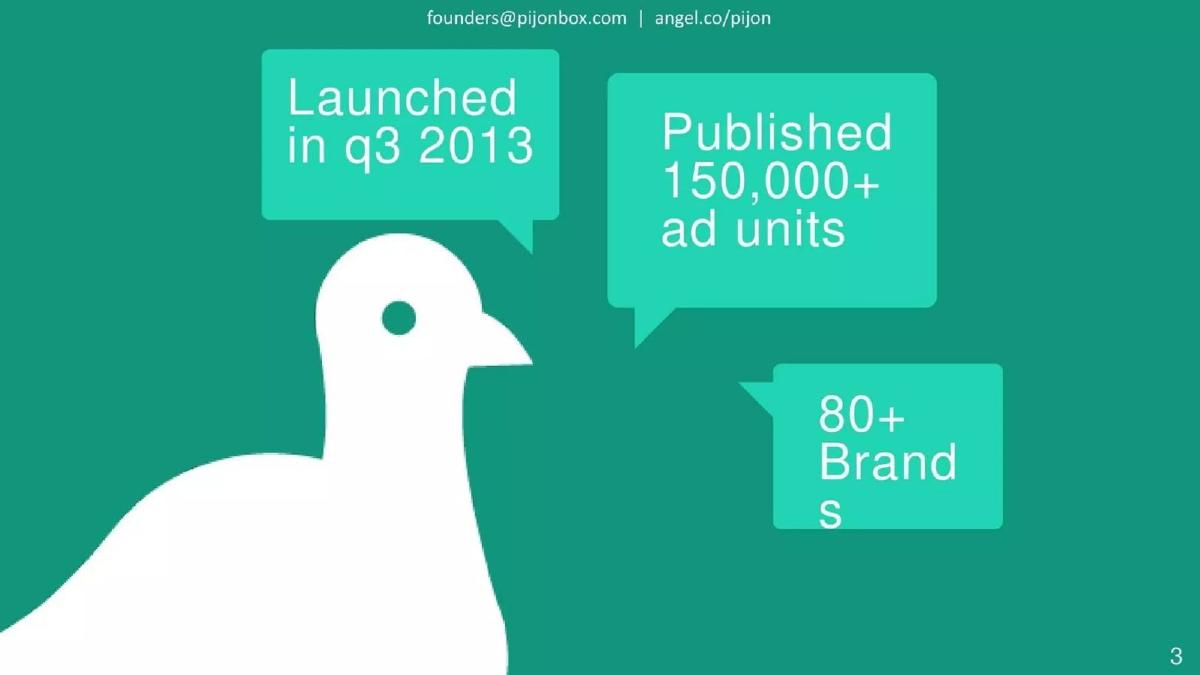Pijon pitch deck slide 3 of 13