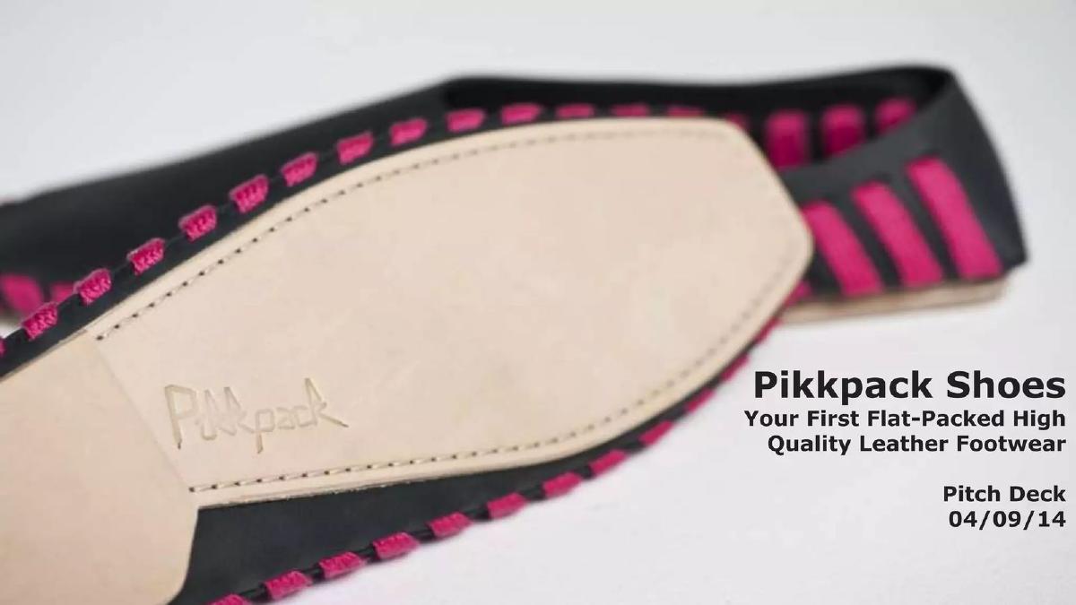 Pikkpack pitch deck slide 1 of 13