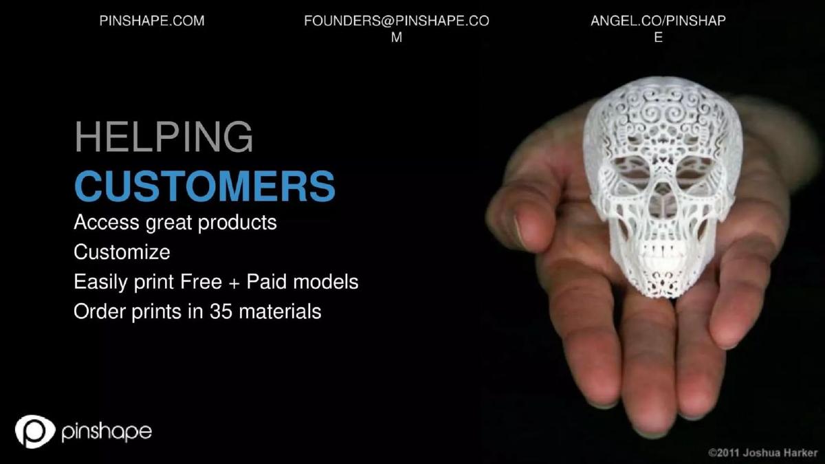 Pinshape pitch deck slide 6 of 17