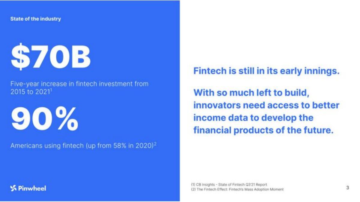 Pinwheel pitch deck slide 3 of 10
