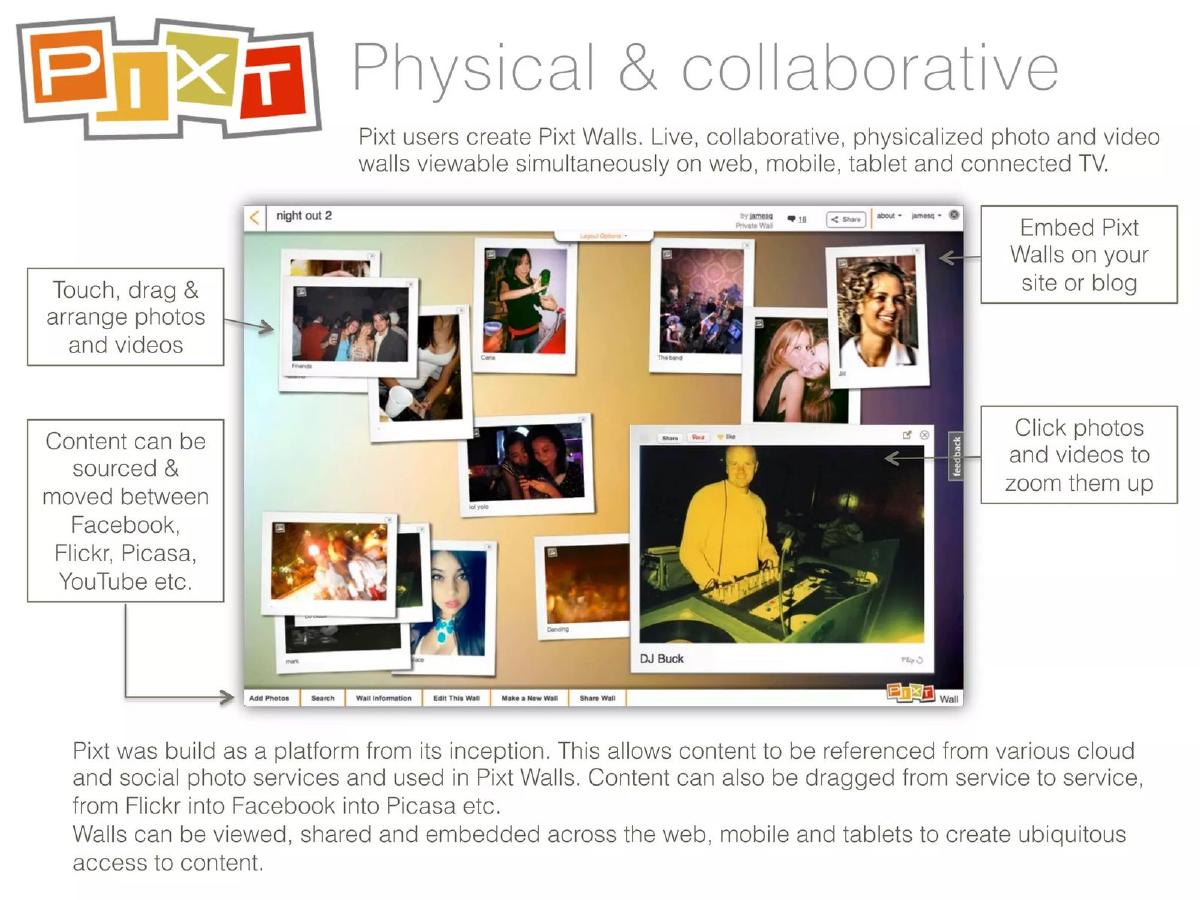 Pixt pitch deck slide 2 of 14