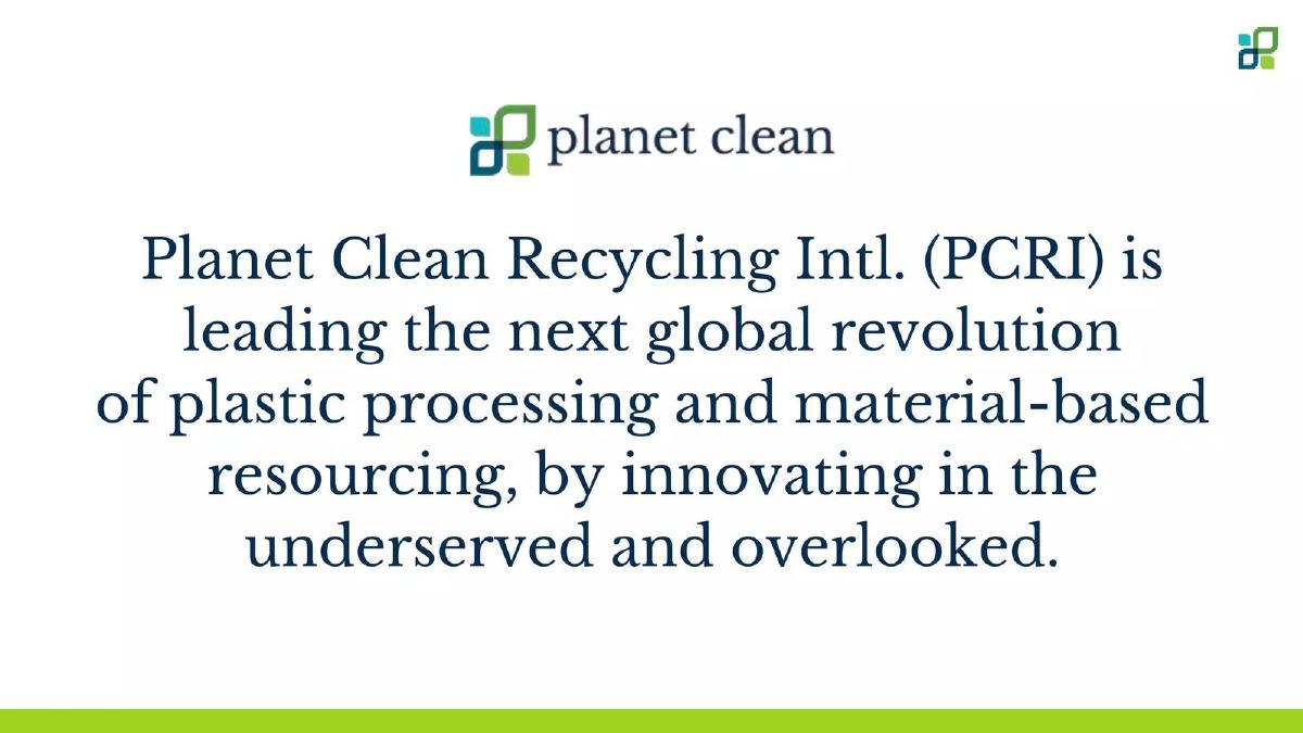 Planet Clean II pitch deck slide 4 of 20
