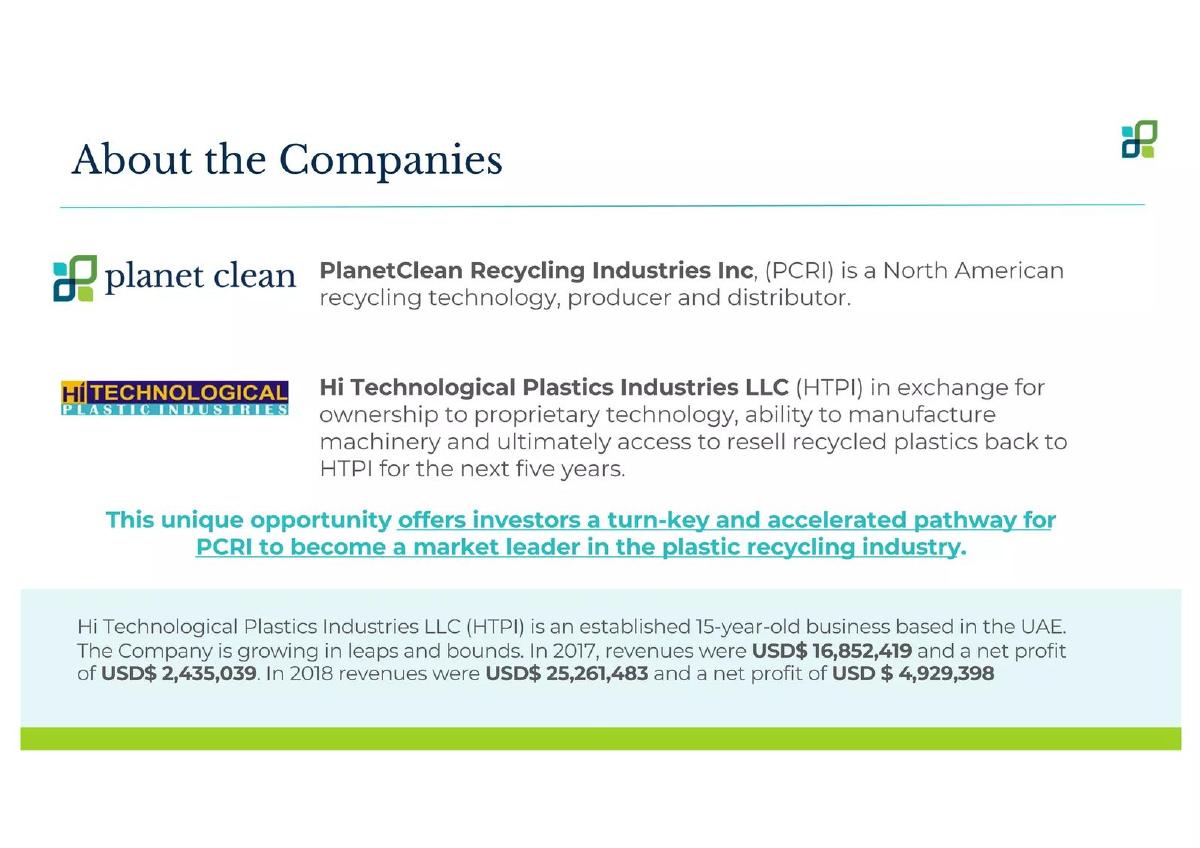 PlanetClean Recycle Industries pitch deck slide 6 of 20