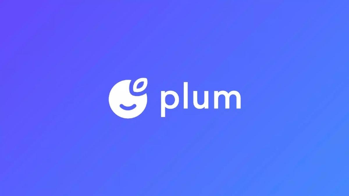 Plum Fintech pitch deck slide 1 of 9