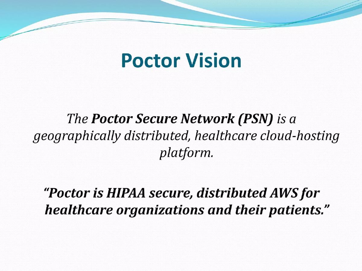 Poctor, Inc. pitch deck slide 2 of 14