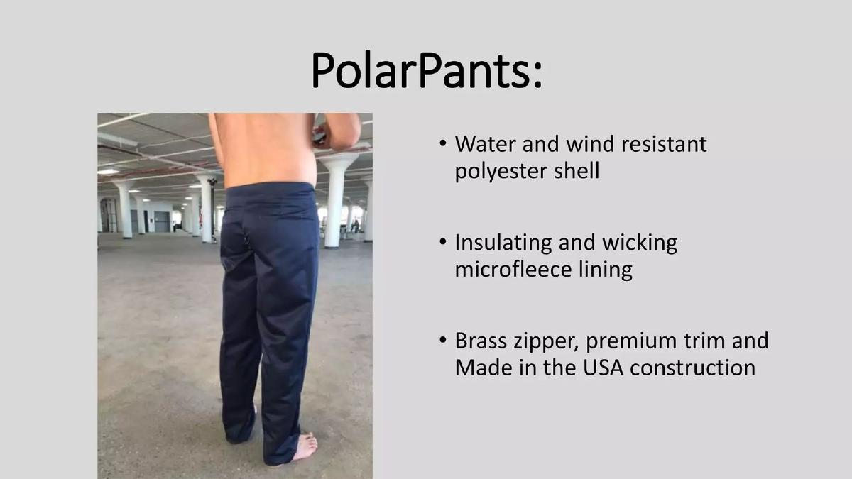 Polar Pants pitch deck slide 3 of 10