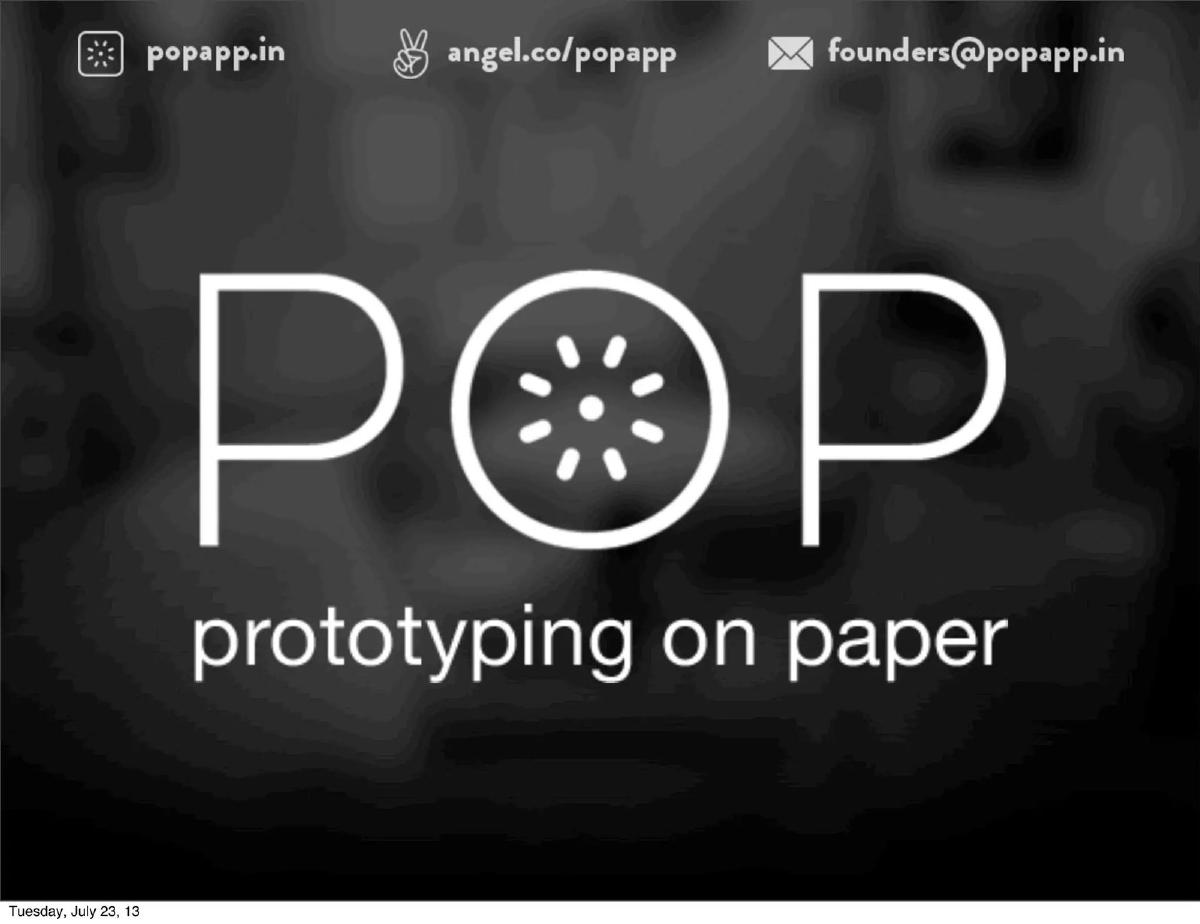 POPAPP pitch deck slide 1 of 27
