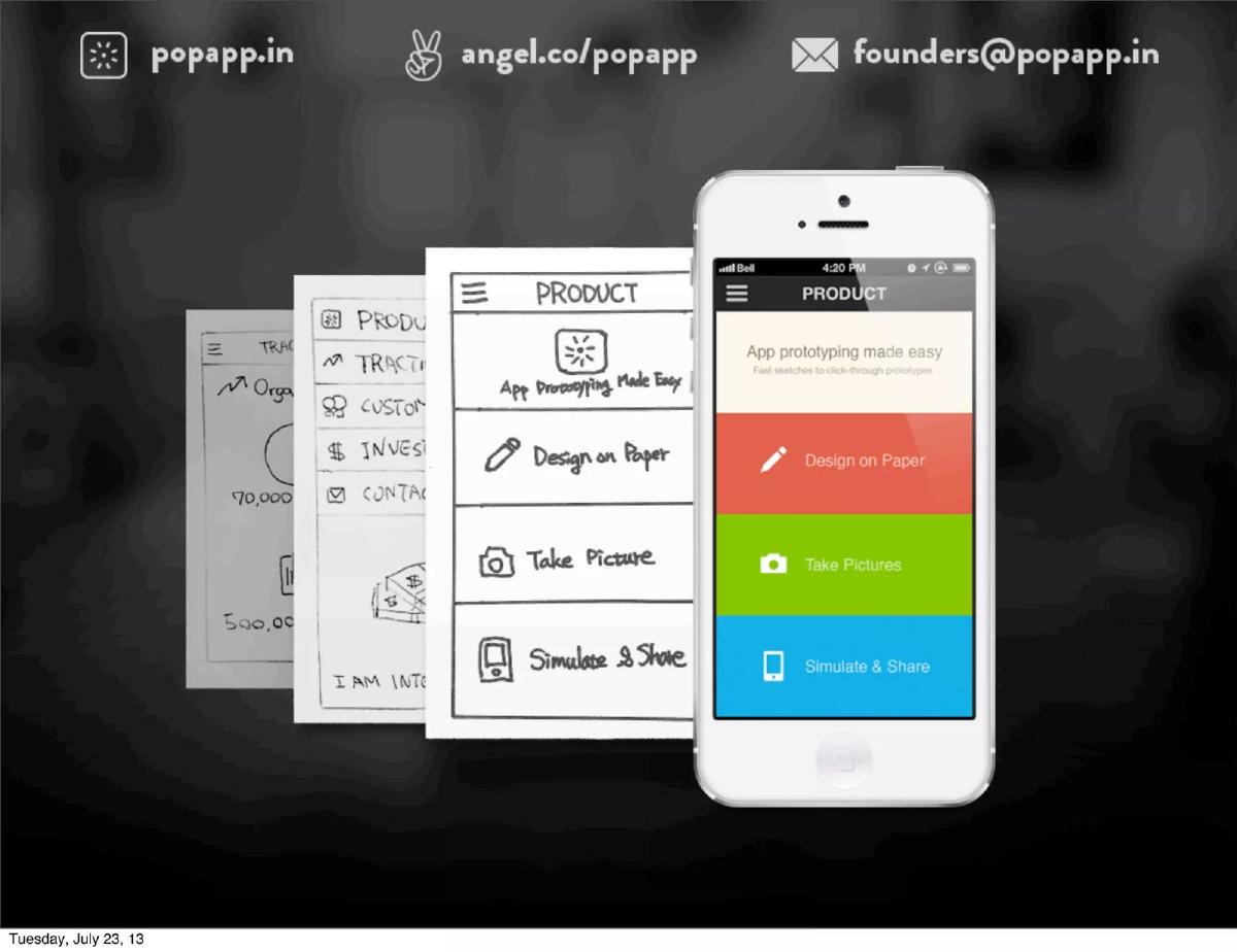 POPAPP pitch deck slide 2 of 27