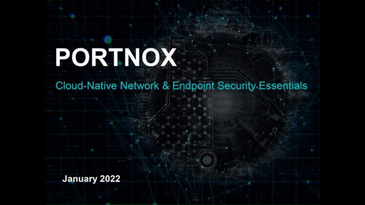 Portnox pitch deck slide 1 of 14