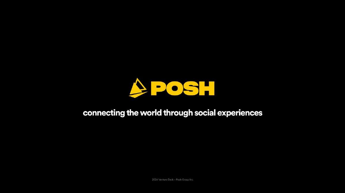 Posh pitch deck slide 1 of 12
