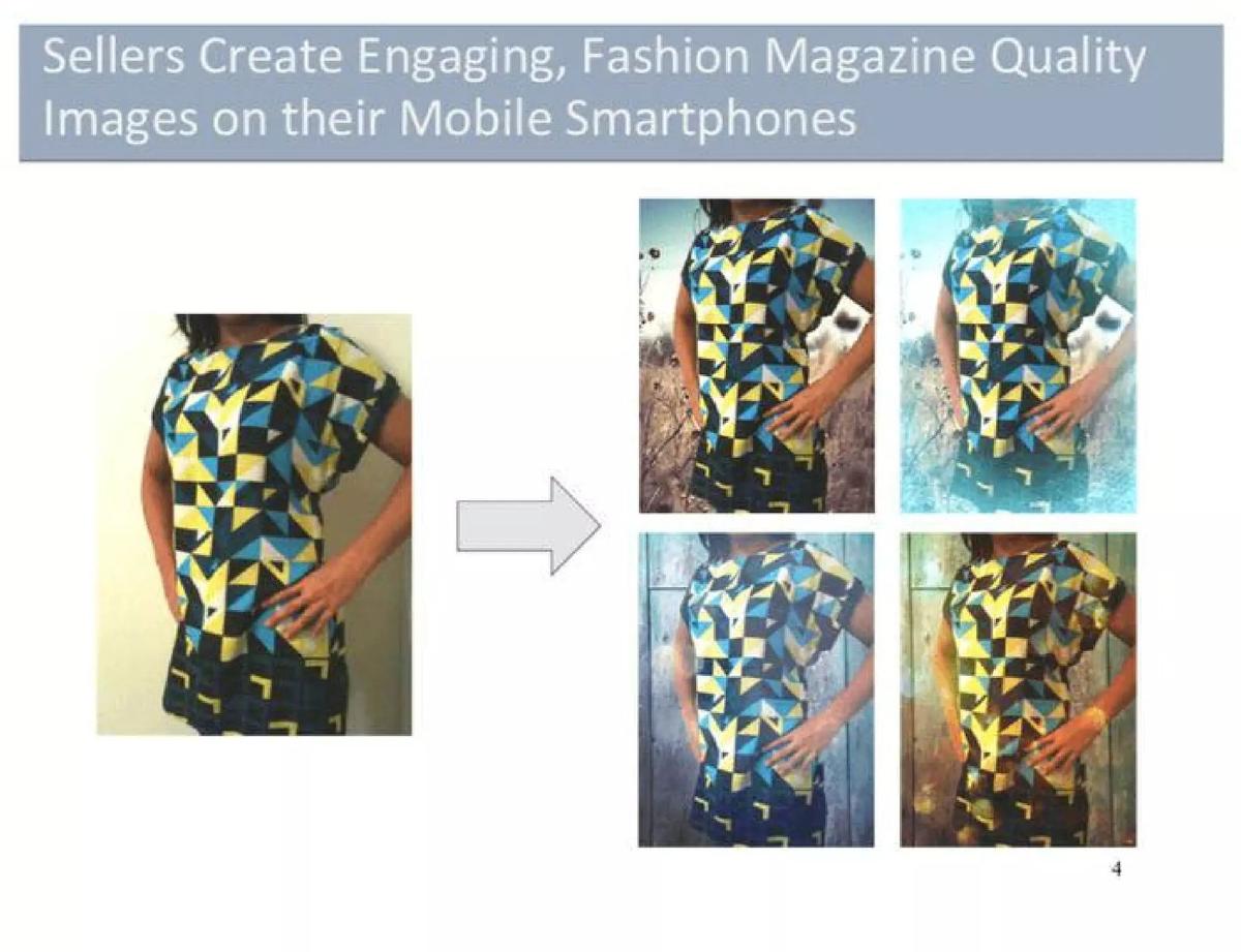 Poshmark pitch deck slide 4 of 16