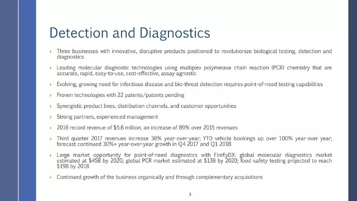 PositiveID pitch deck slide 3 of 12