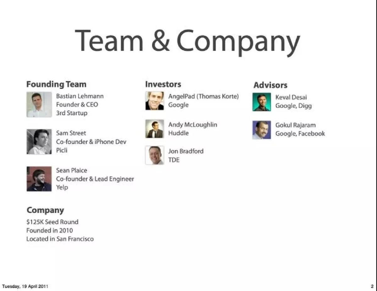 Postmates pitch deck slide 2 of 13