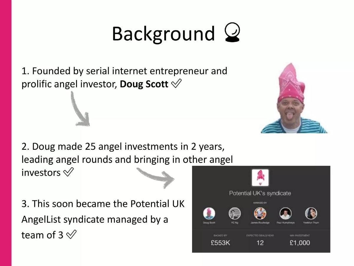Potential VC pitch deck slide 2 of 18