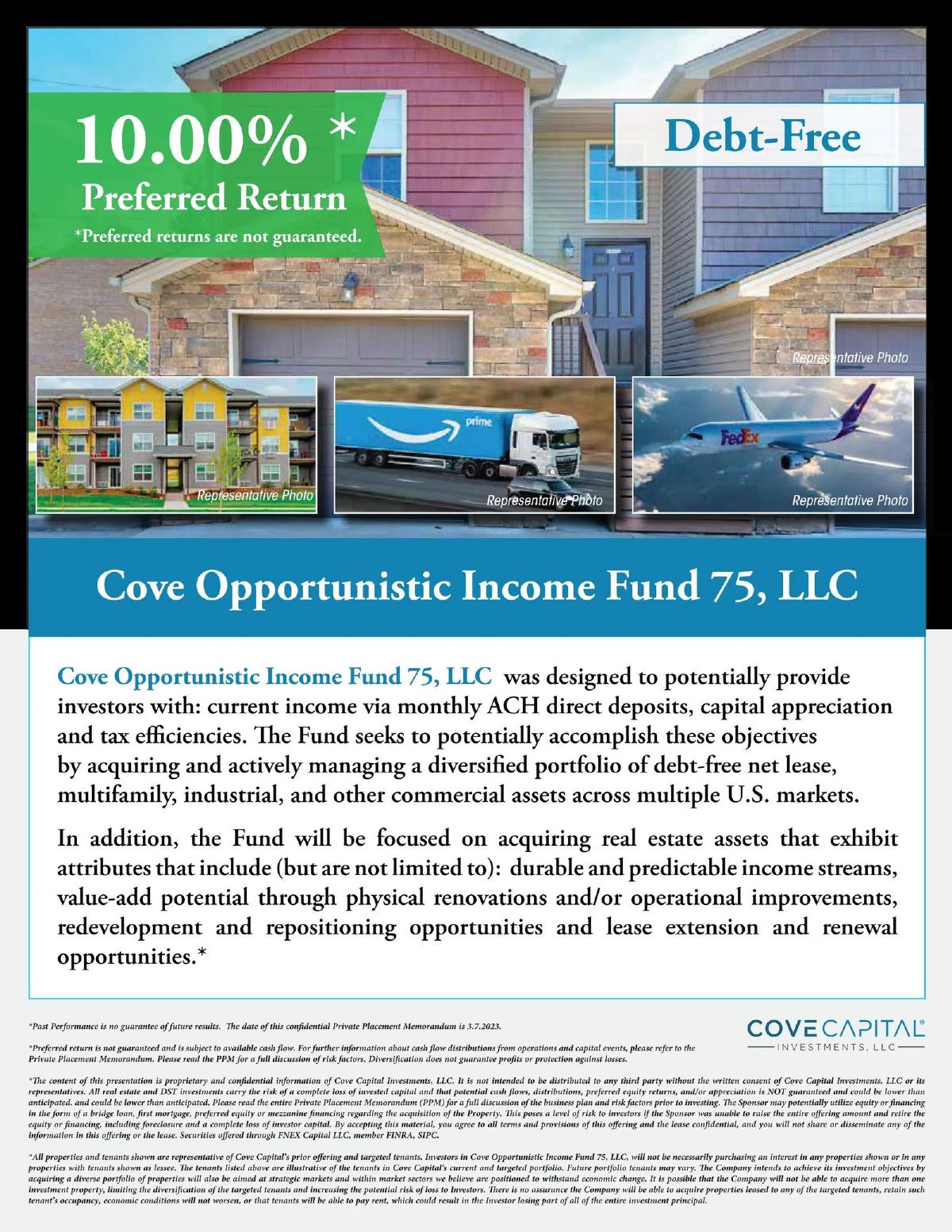 Cove Capital Investments, LLC pitch deck slide 3 of 32
