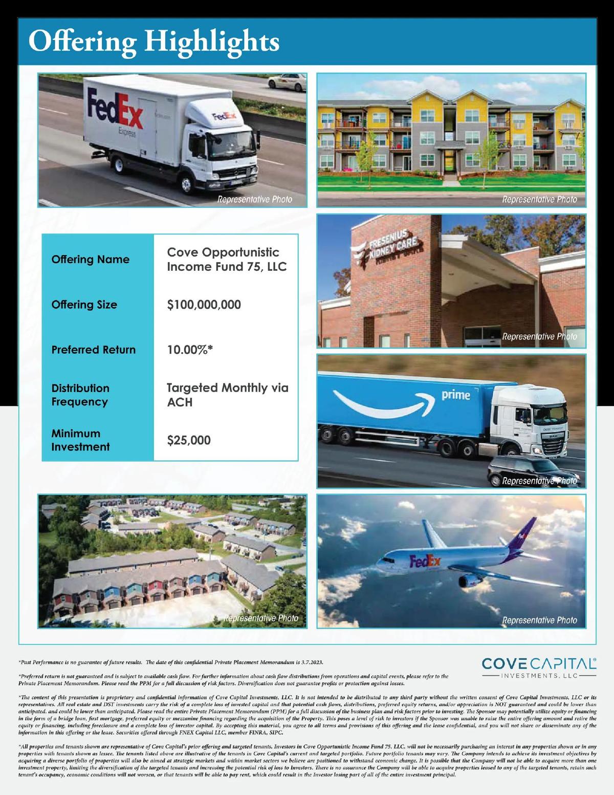 Cove Capital Investments, LLC pitch deck slide 4 of 32
