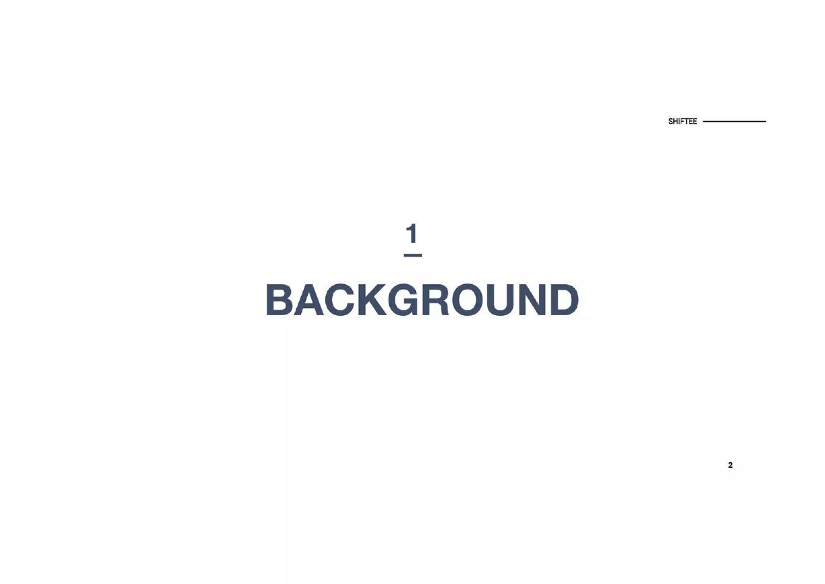 Shiftee pitch deck slide 2 of 31