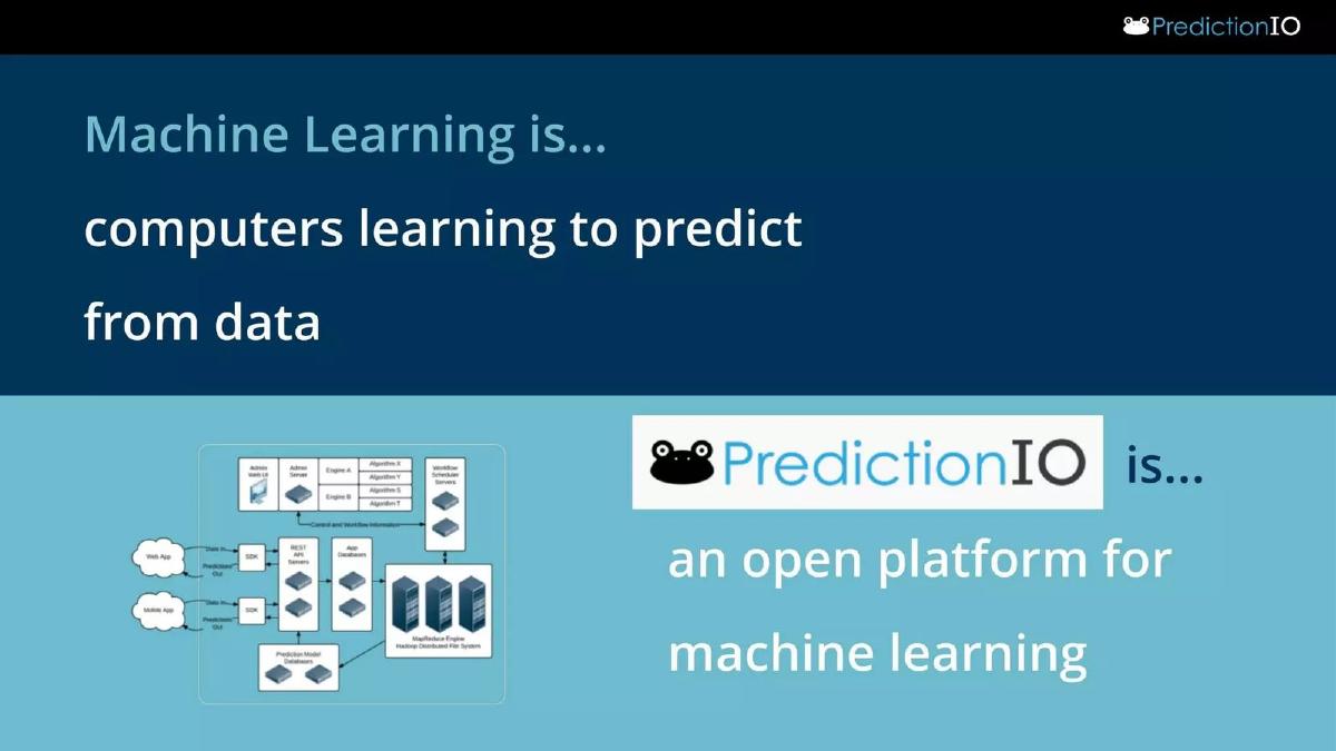 PredictionIO pitch deck slide 6 of 12