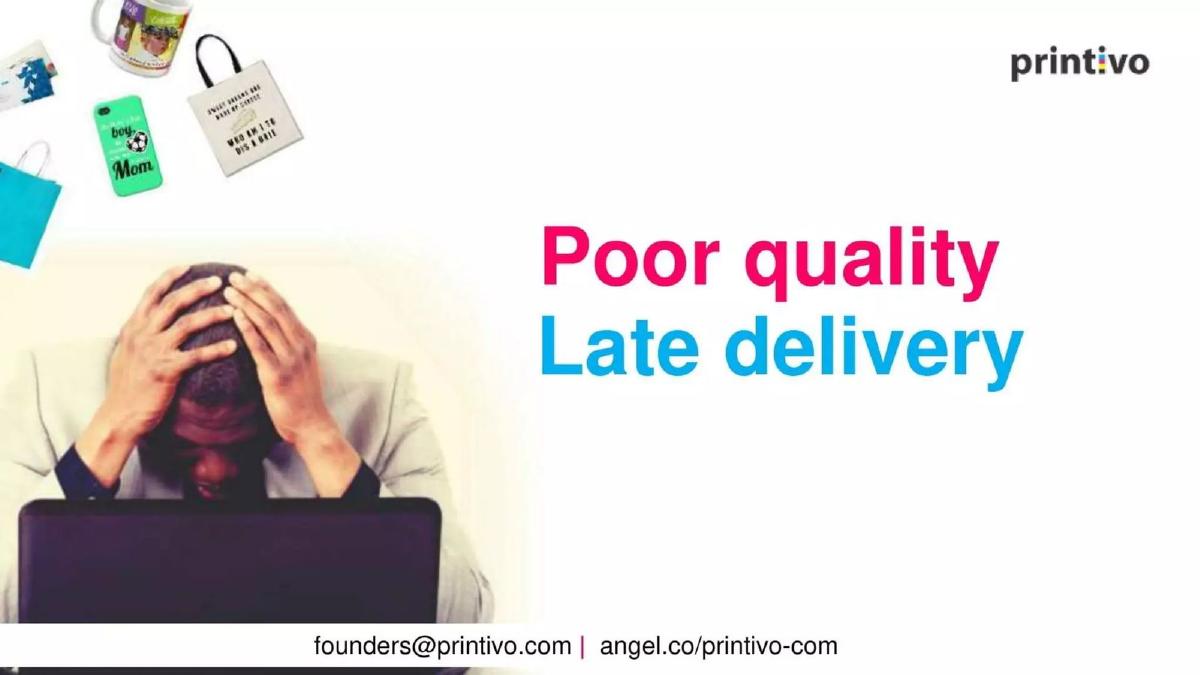 Printivo pitch deck slide 2 of 9