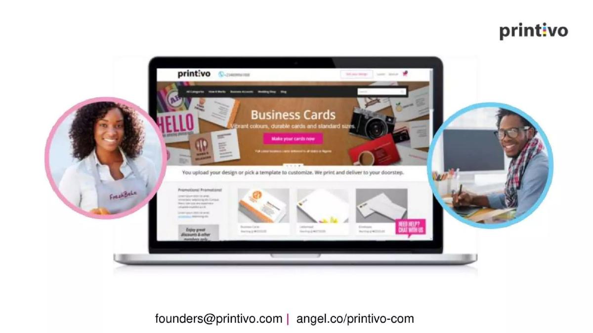 Printivo pitch deck slide 3 of 9