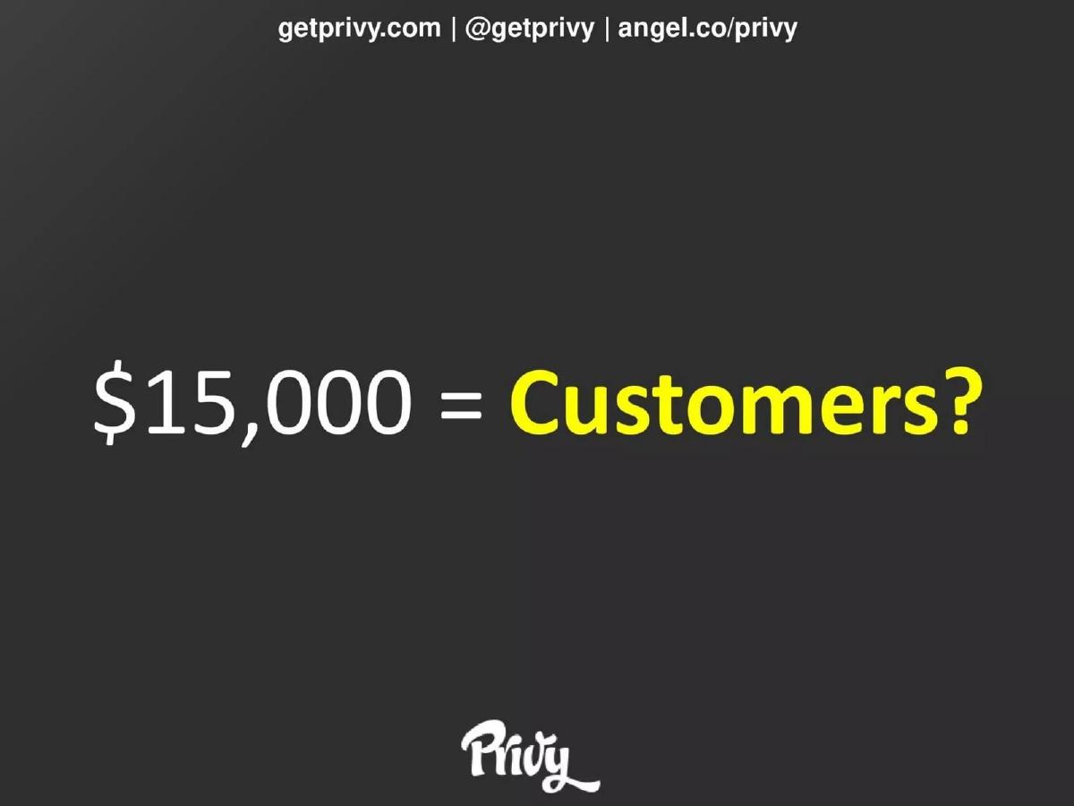 Privy pitch deck slide 2 of 13