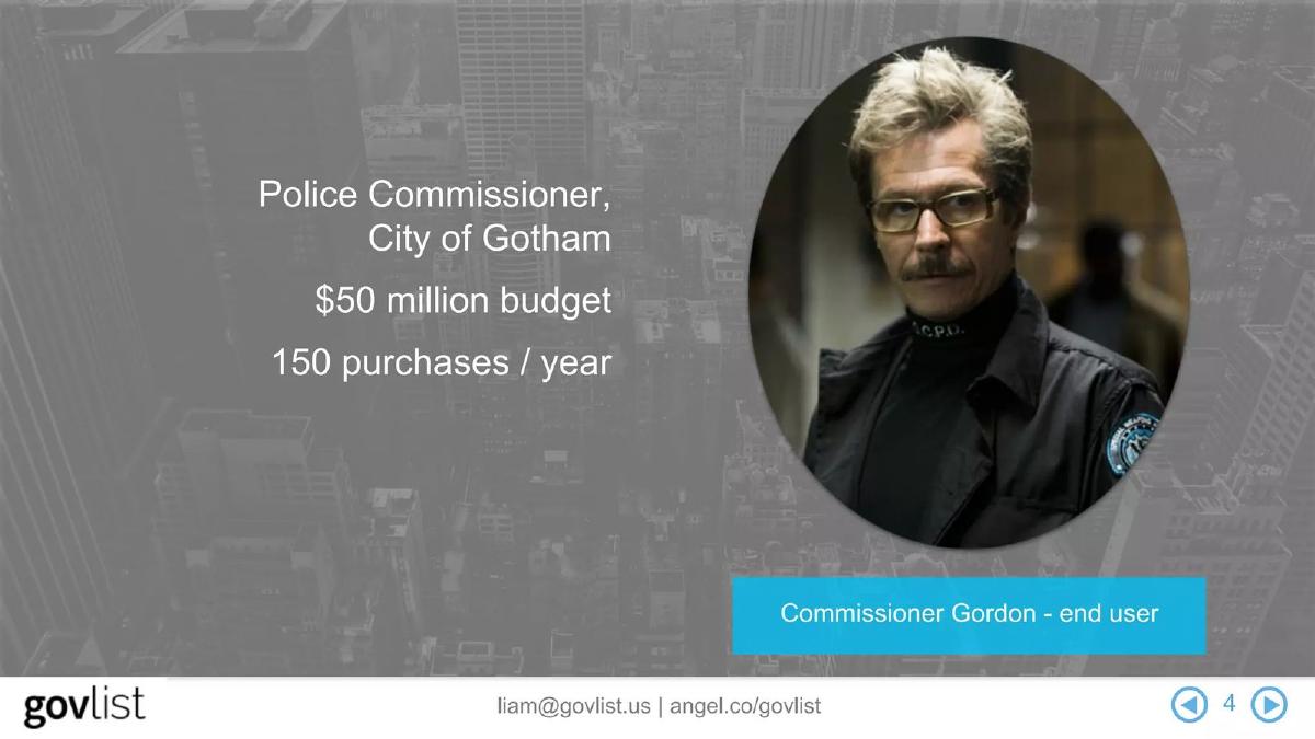 ProcureNow (formerly Govlist) pitch deck slide 4 of 10