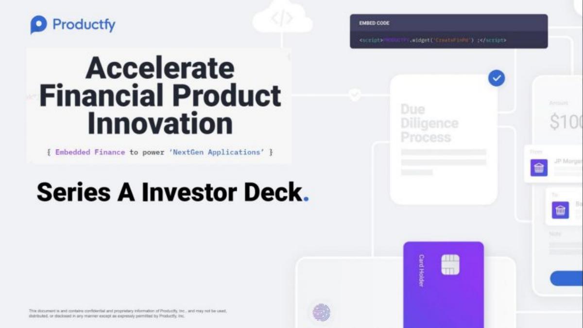 Productfy pitch deck slide 1 of 16