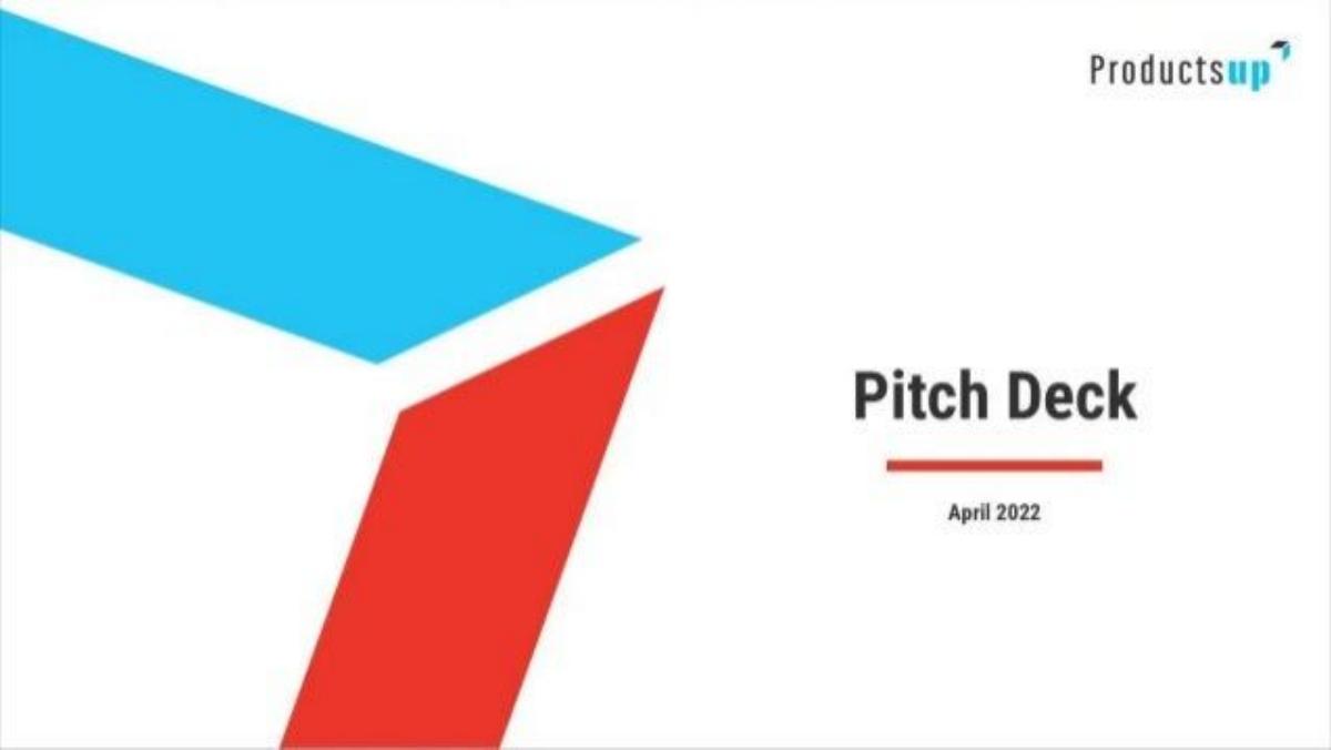 Productsup pitch deck slide 1 of 16