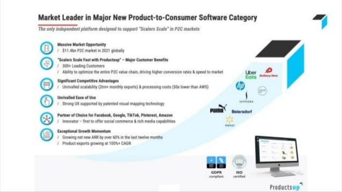 Productsup pitch deck slide 3 of 16