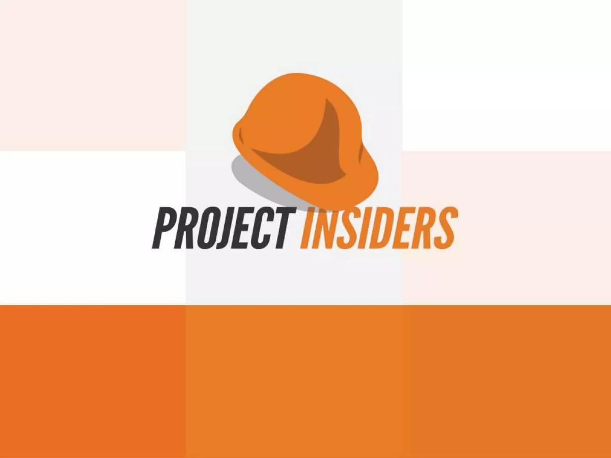 Project Insiders pitch deck slide 1 of 32