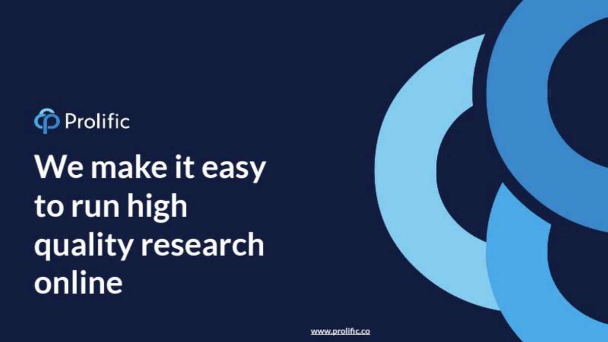 Prolific pitch deck slide 1 of 12