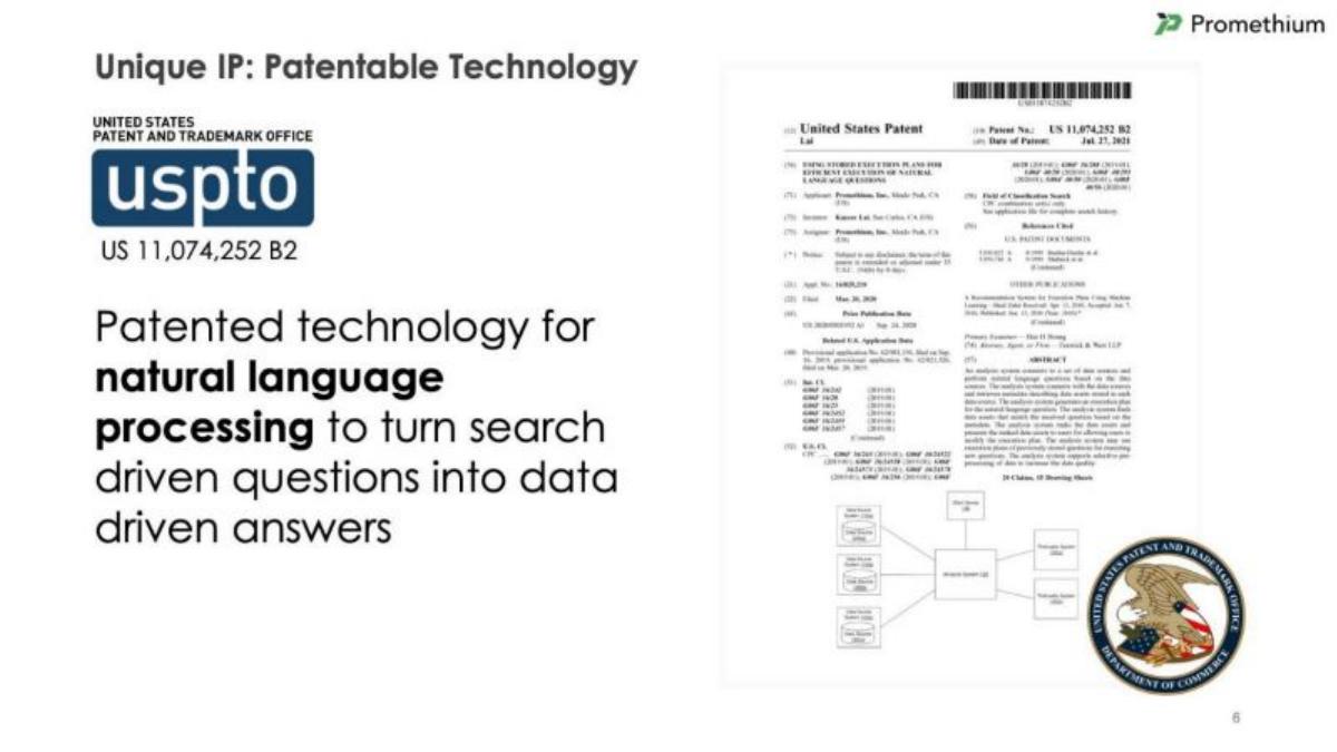 Promethium pitch deck slide 6 of 15