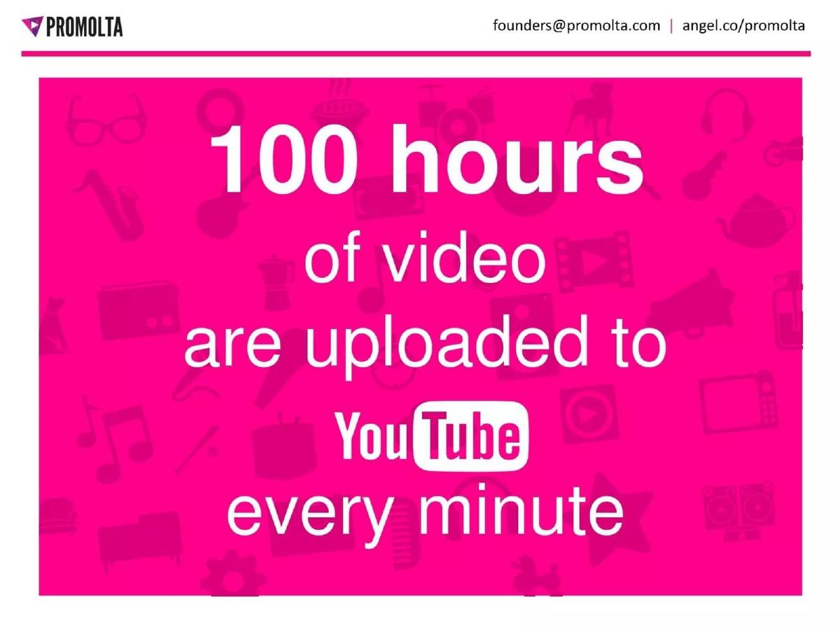 Promolta pitch deck slide 2 of 13