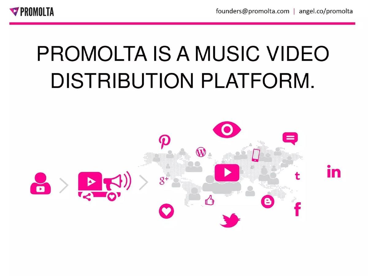 Promolta pitch deck slide 3 of 13