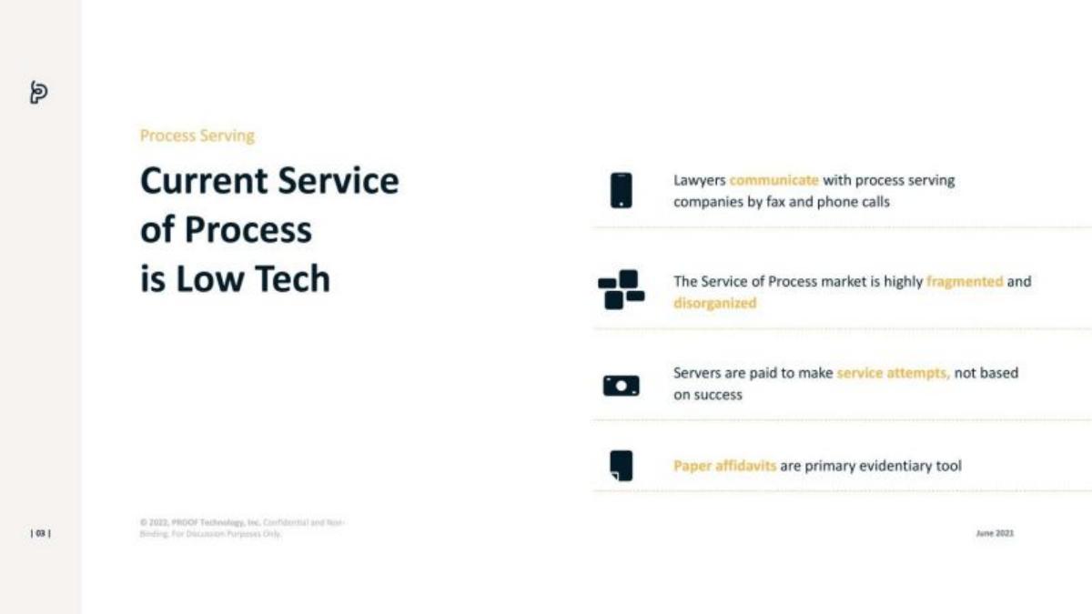 Proof Technology pitch deck slide 3 of 15