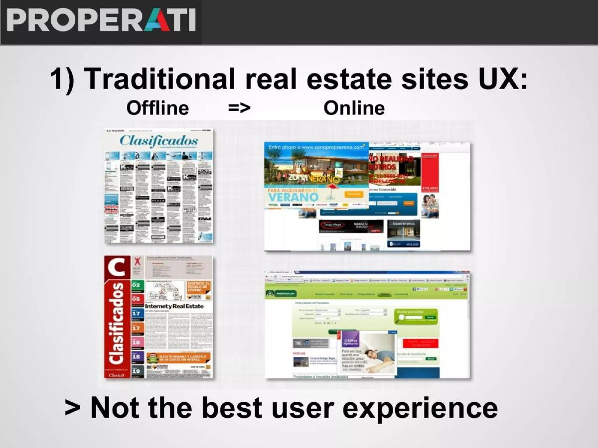 Properati pitch deck slide 3 of 12
