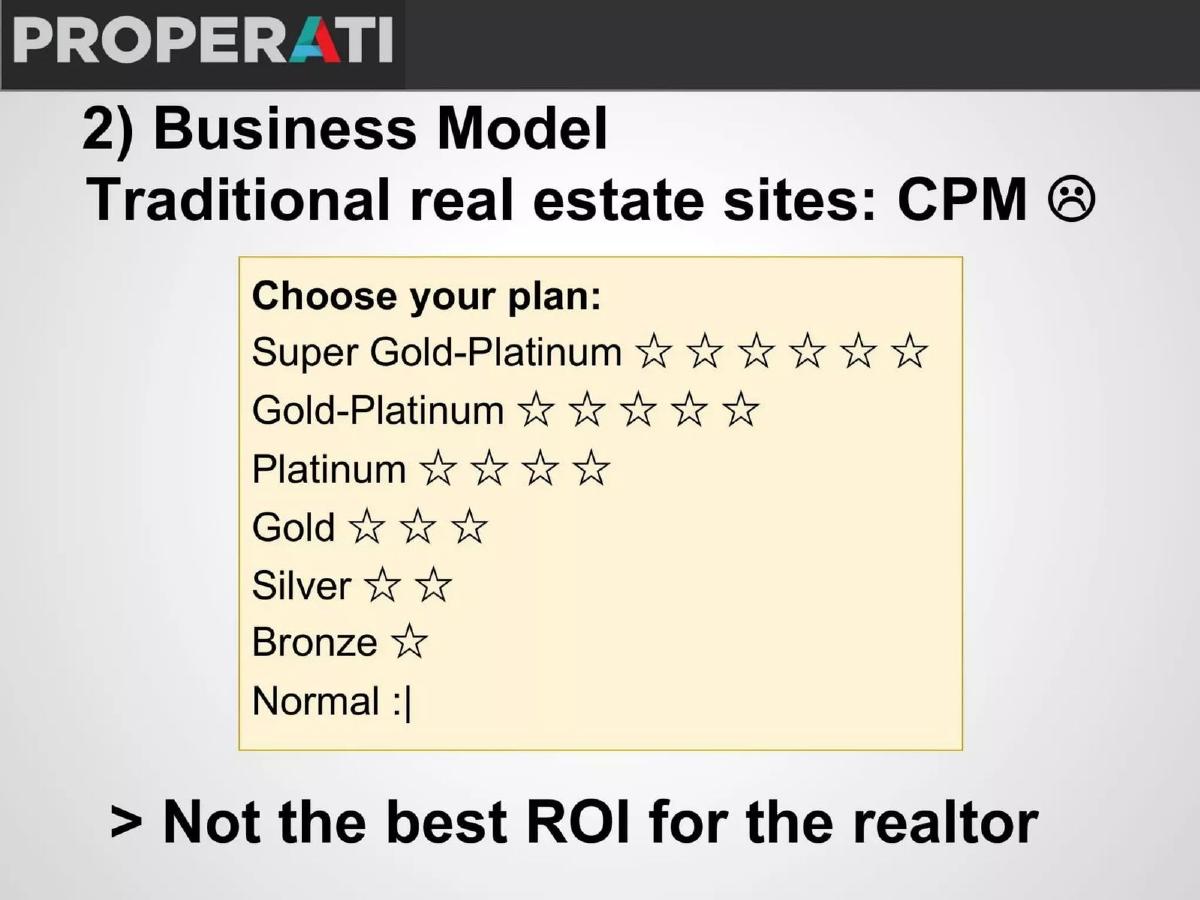 Properati pitch deck slide 6 of 12