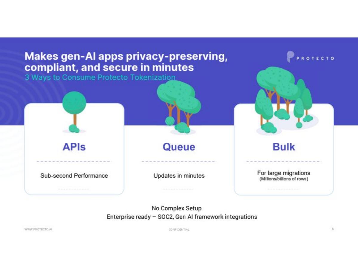 Protecto pitch deck slide 6 of 15