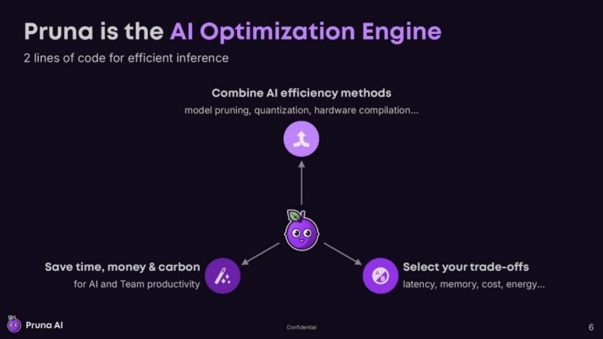 Pruna AI pitch deck slide 6 of 13
