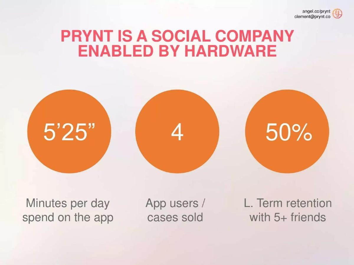 Prynt pitch deck slide 3 of 7