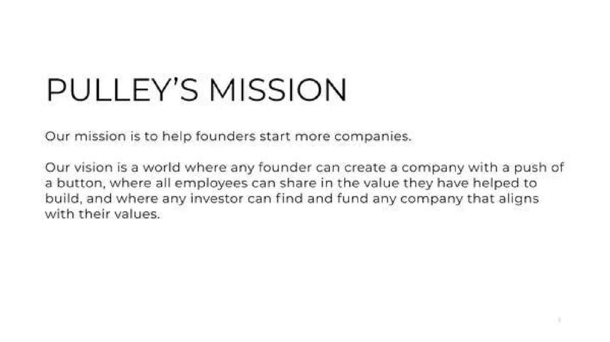 Pulley pitch deck slide 3 of 23