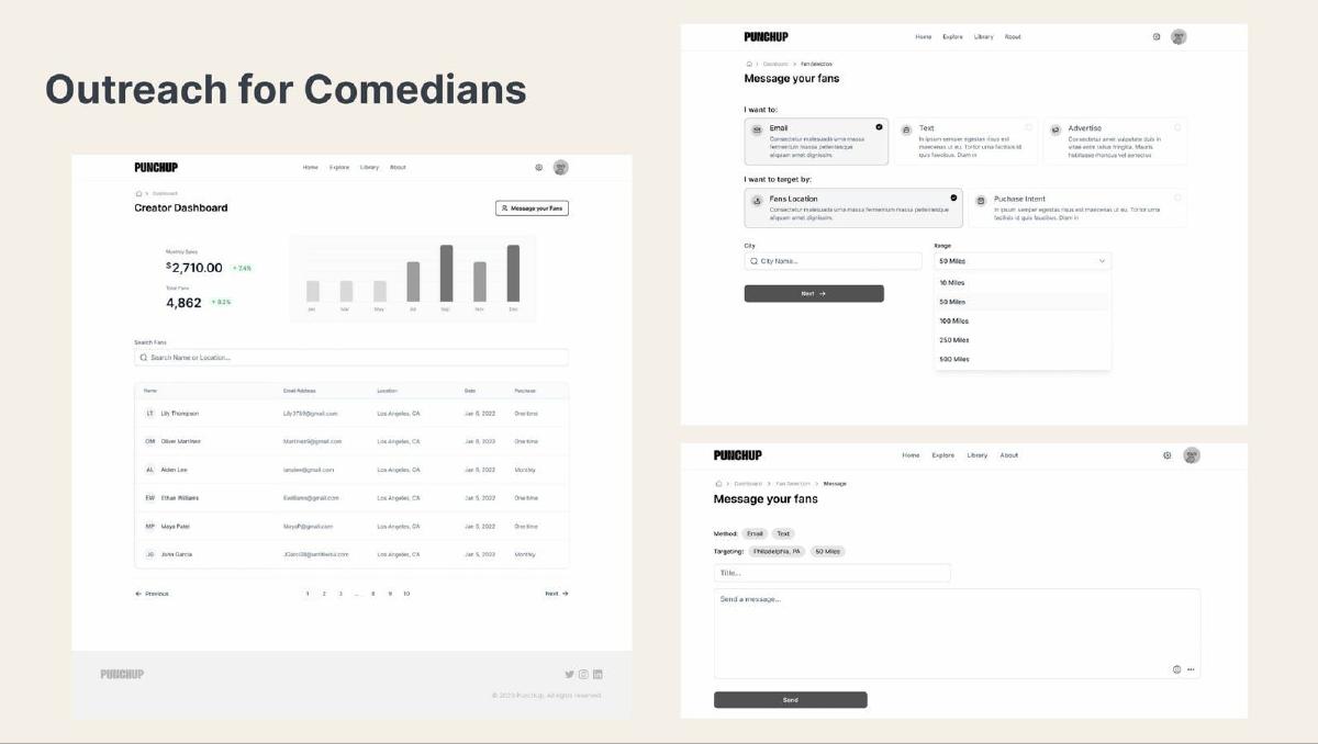 PunchUp Live pitch deck slide 11 of 19